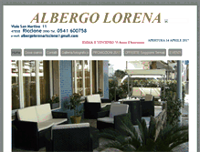 Tablet Screenshot of albergolorenariccione.com